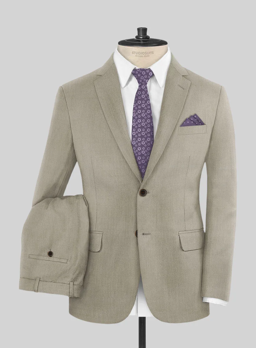 Scabal Sandune Beige Wool Suit