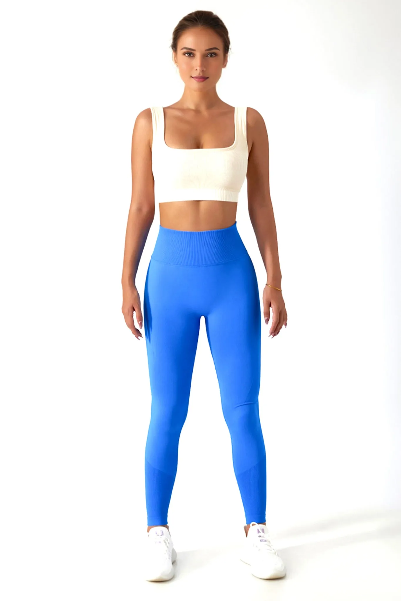 Sculpt Seamless Scrunch Leggings - Cosmic Blue