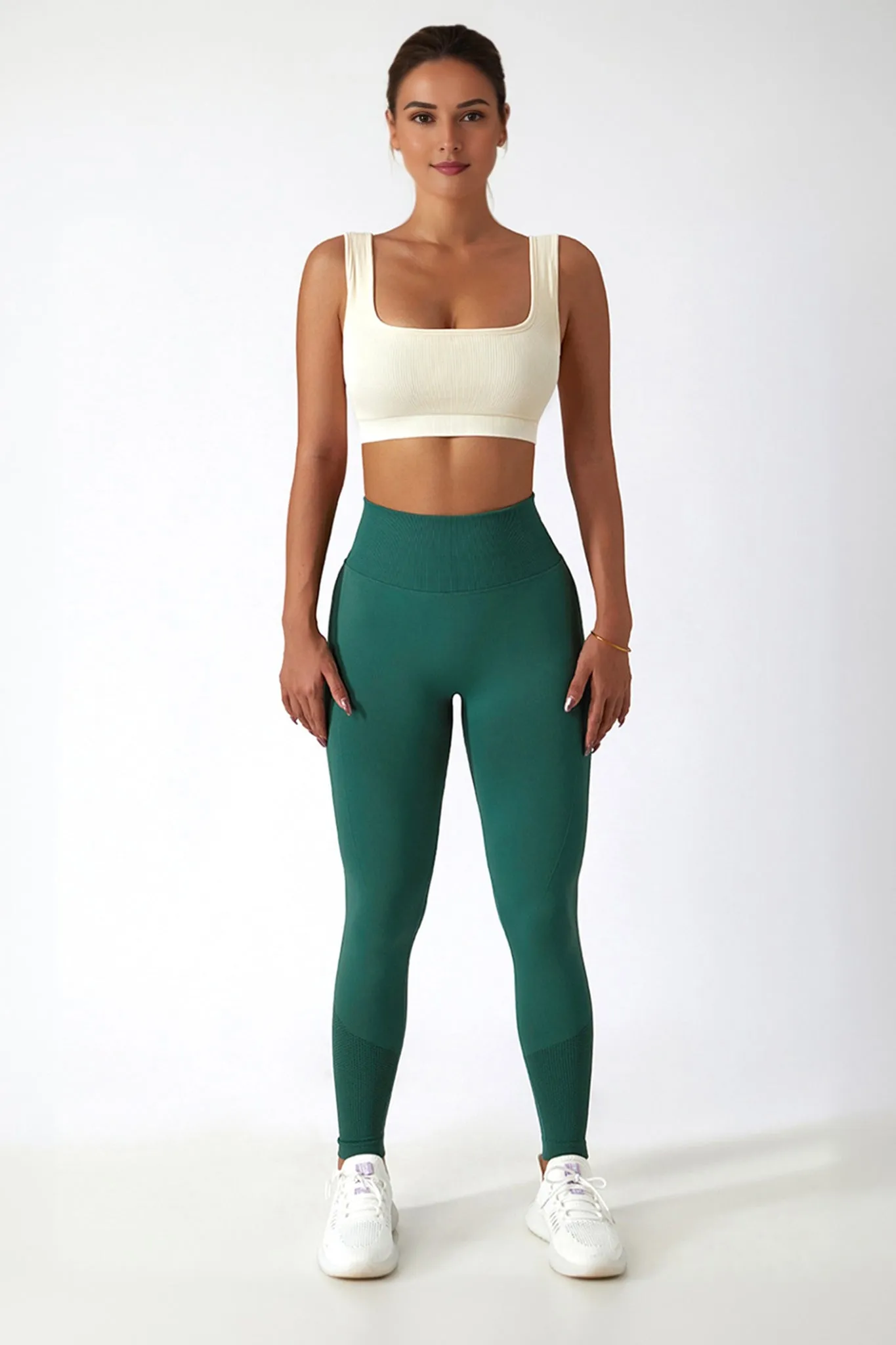 Sculpt Seamless Scrunch Leggings - Emerald Green