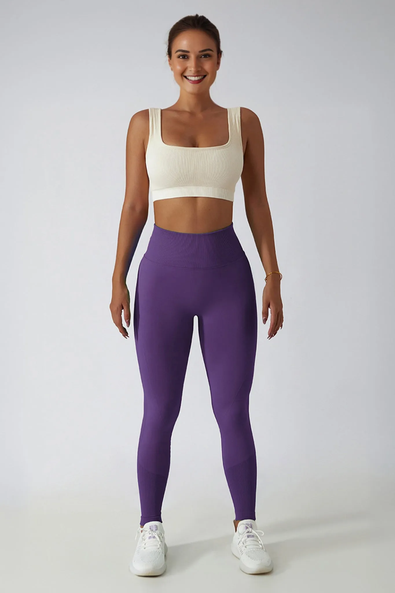 Sculpt Seamless Scrunch Leggings - Purple