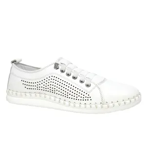 Shoe Max Spring/Summer-2025-S25-Leora 01 Everly-Leather Shoes-White