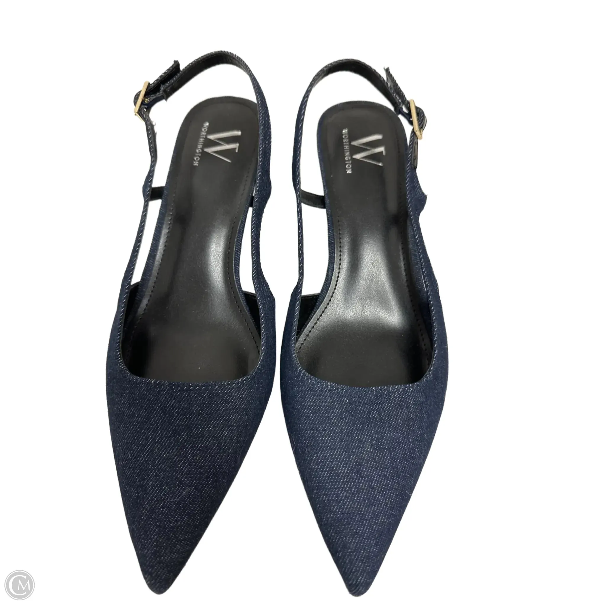 Shoes Heels Kitten By Worthington In Navy, Size: 8.5