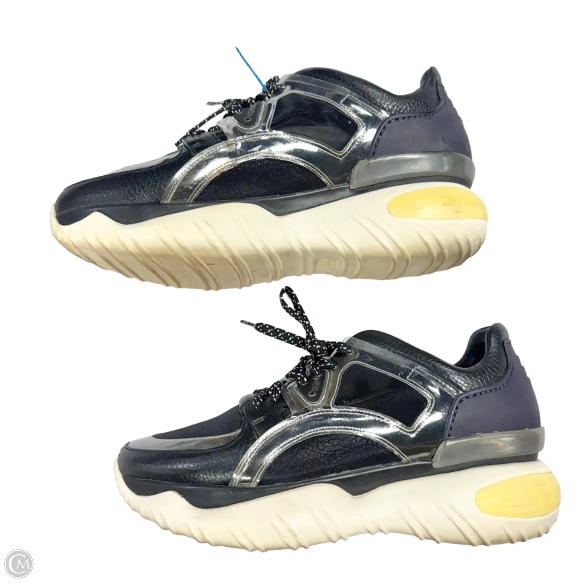 Shoes Luxury Designer By Fendi In Black & Blue, Size: 9.5