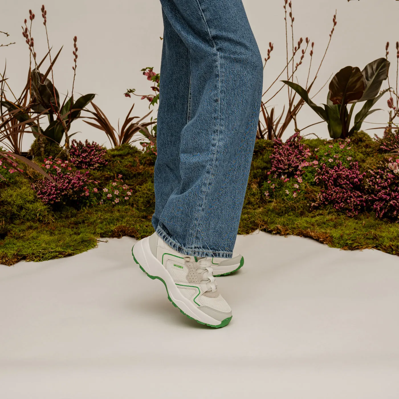 Sif Reflective - White/Basil
