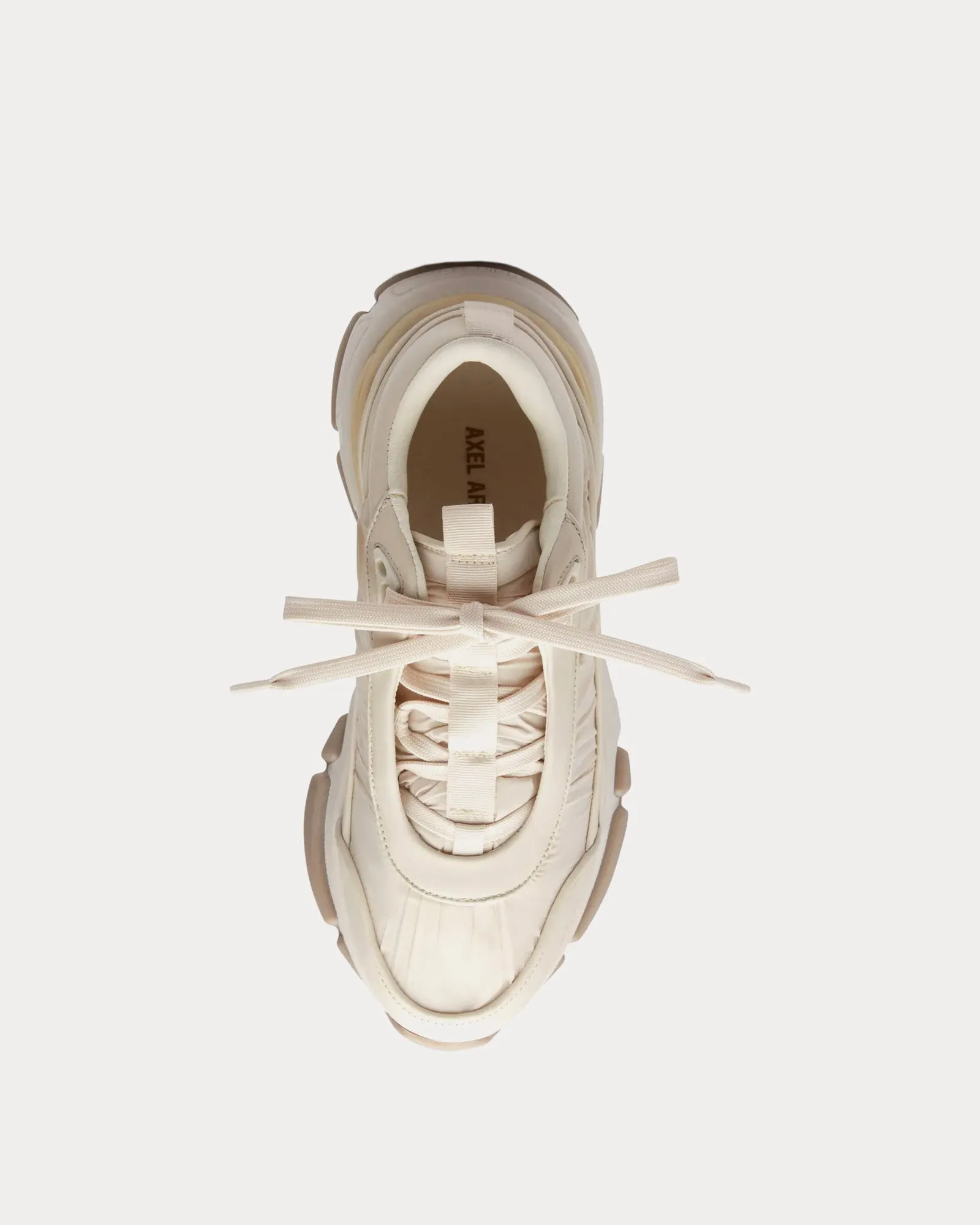 Sphere Ruche Off White / Beige Low Top Sneakers