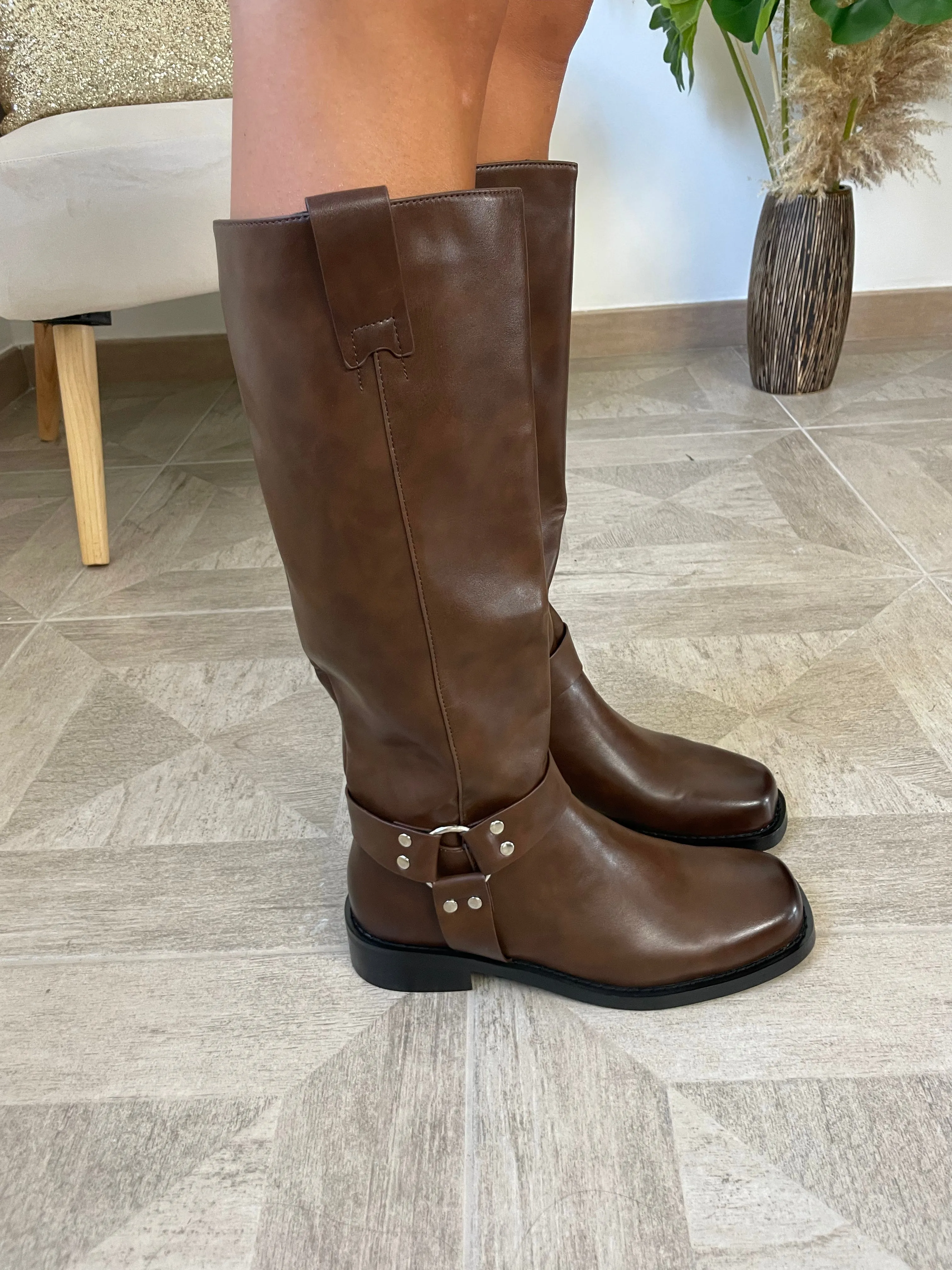 Stivali Biker MM Marrone