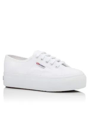 SUPERGA 2790 LINEA UP AND DOWN CANVAS PLATFORM - WHITE