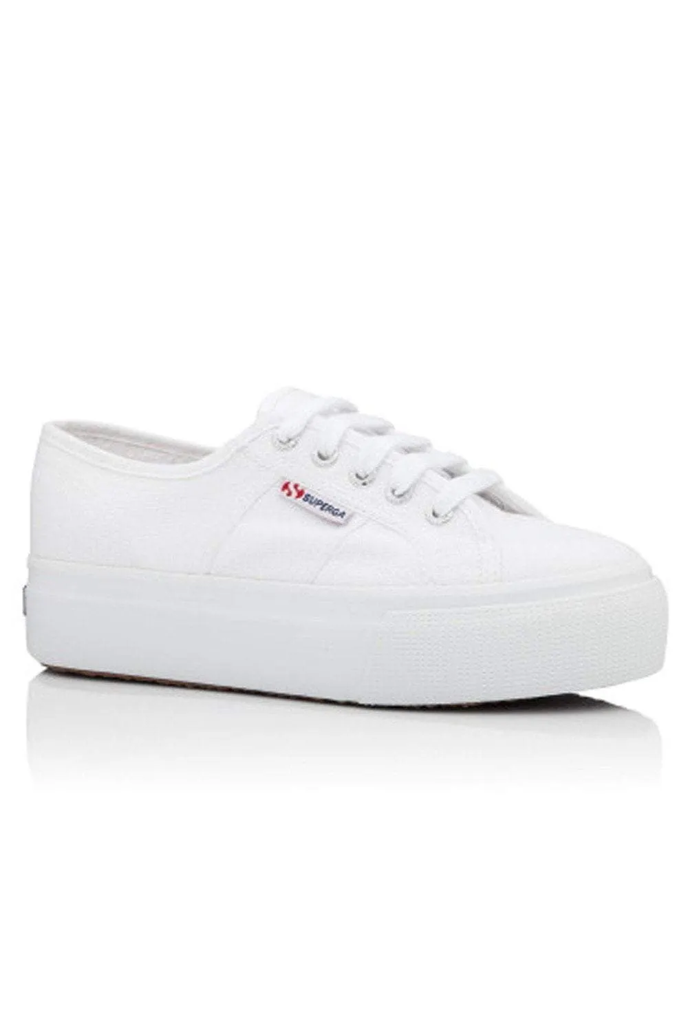 SUPERGA 2790 LINEA UP AND DOWN CANVAS PLATFORM - WHITE