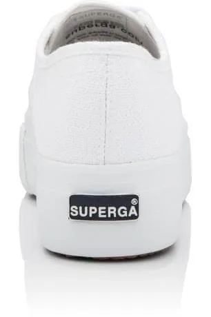 SUPERGA 2790 LINEA UP AND DOWN CANVAS PLATFORM - WHITE
