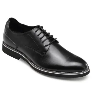 This item only ships to the United States - 5 CM / 1.95 Inches - CMR CHAMARIPA Elevator Derby Shoes For Men Black Leather Derby Make You Taller（复制）