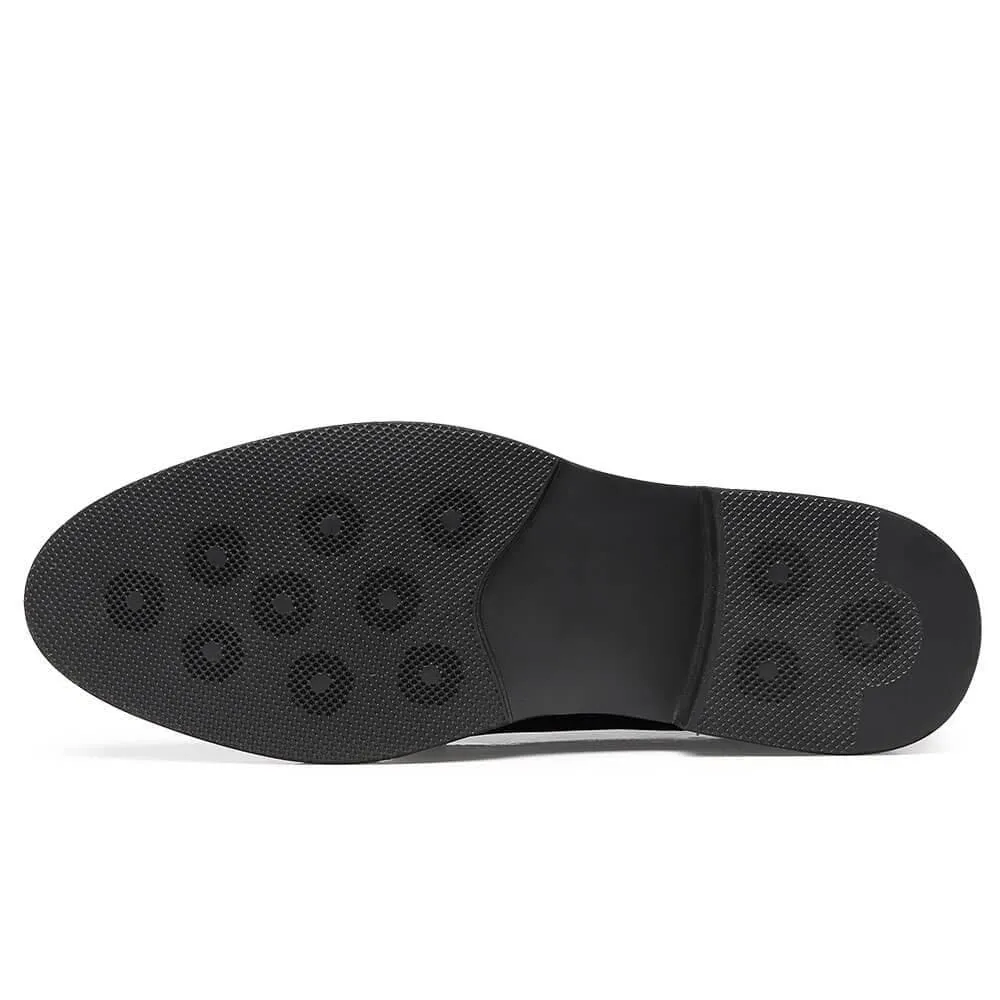 This item only ships to the United States - 5 CM / 1.95 Inches - CMR CHAMARIPA Elevator Derby Shoes For Men Black Leather Derby Make You Taller（复制）