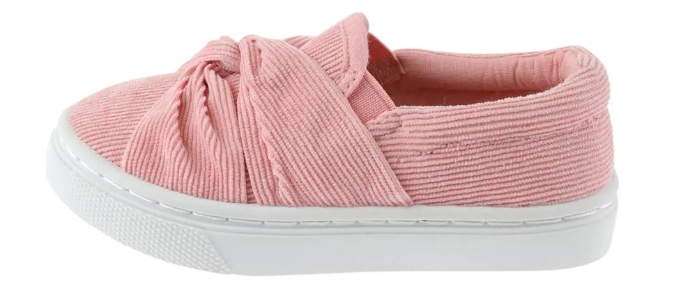 Toddler Girls Corduroy Slip On Sneakers