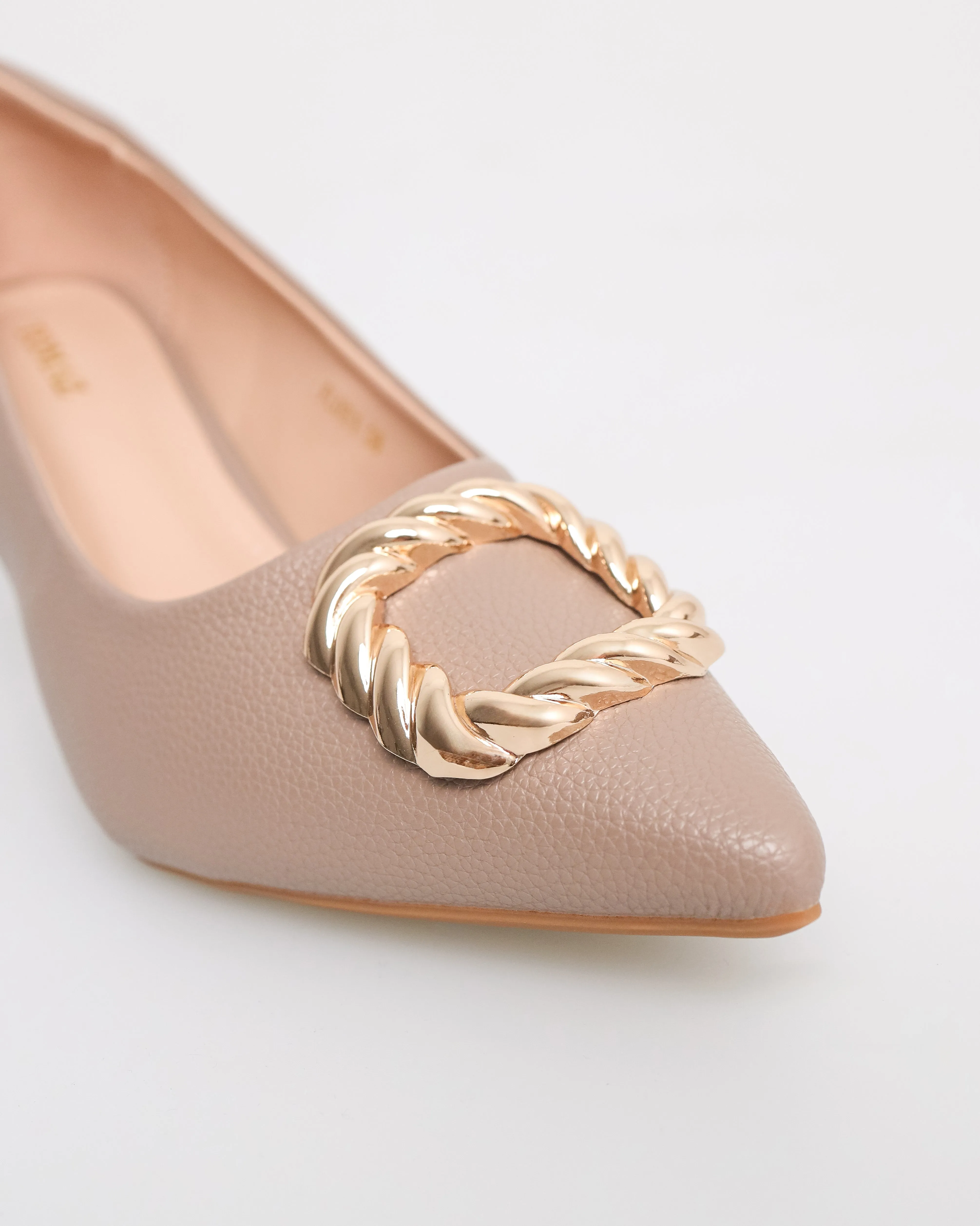 Tomaz FL051 Ladies Gold Crusted Heels