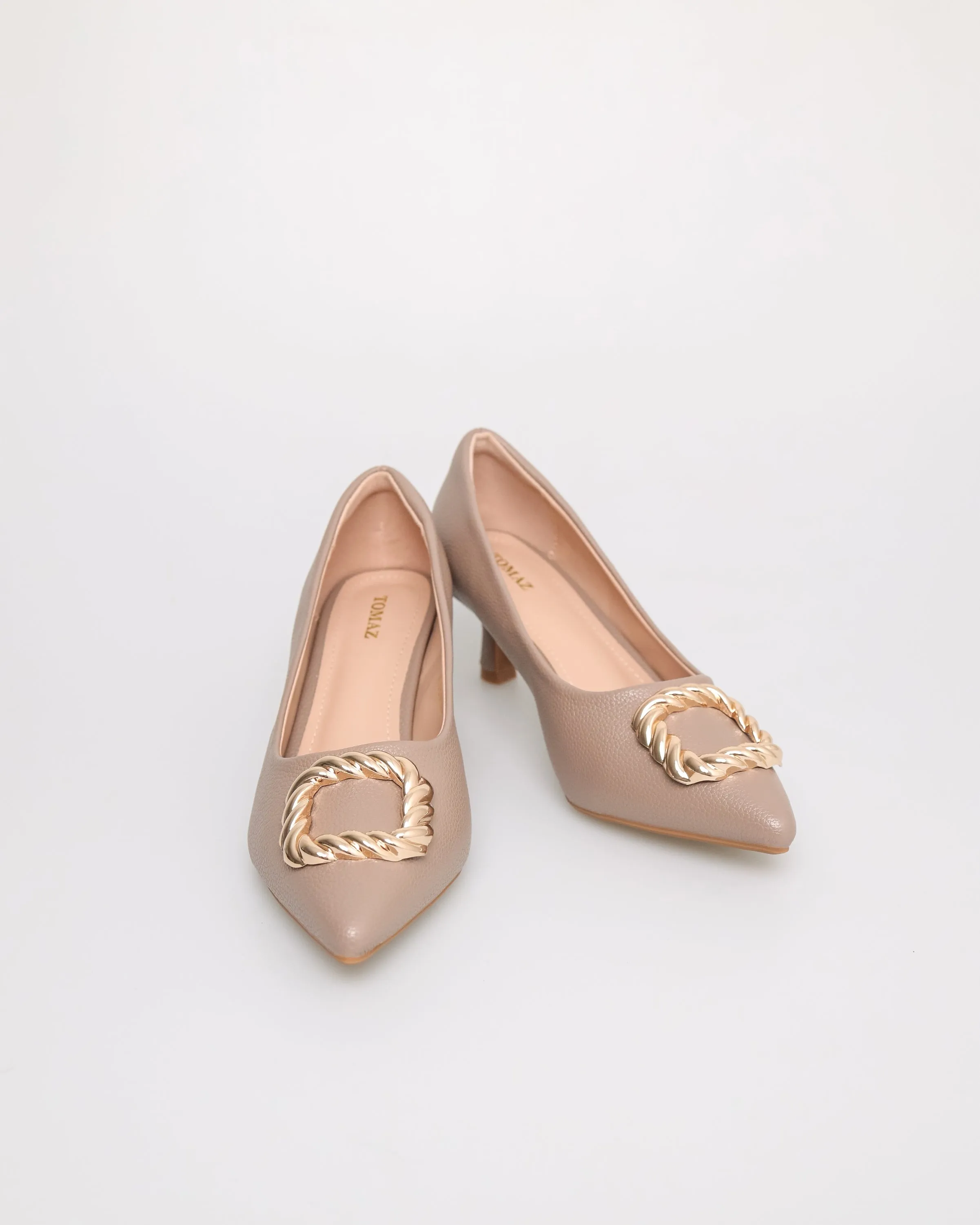 Tomaz FL051 Ladies Gold Crusted Heels