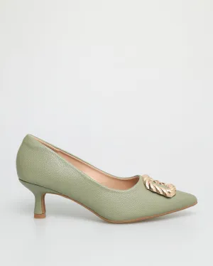 Tomaz FL051 Ladies Gold Crusted Heels