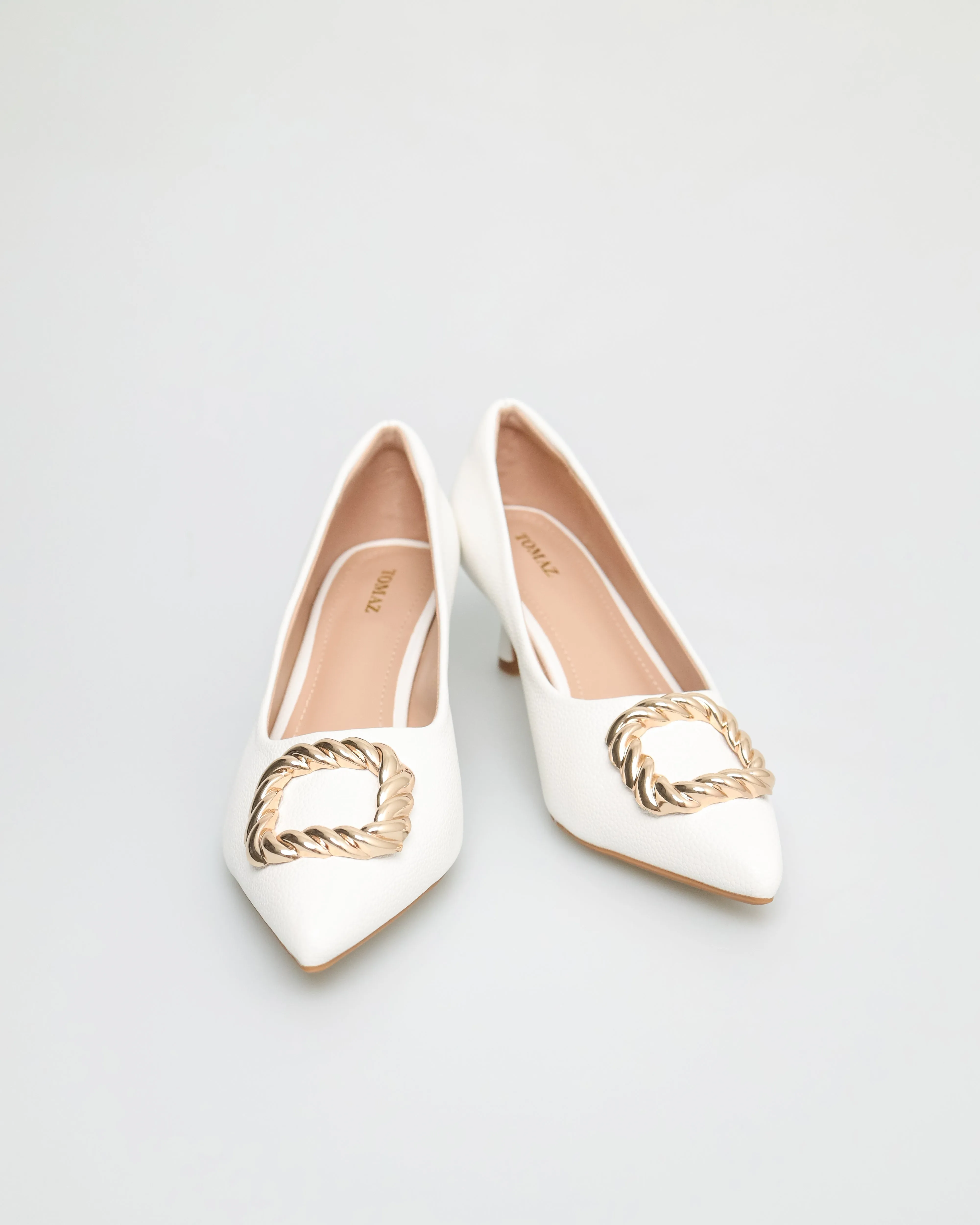 Tomaz FL051 Ladies Gold Crusted Heels