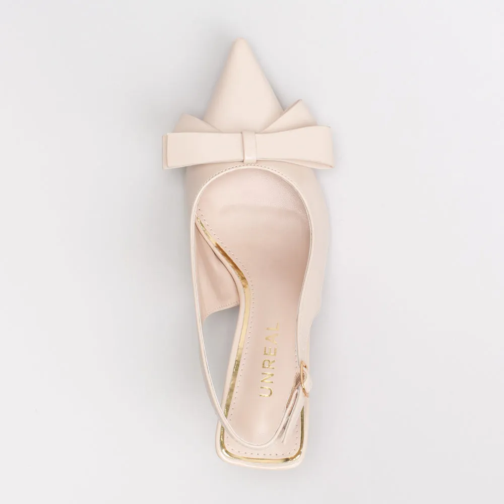 Unreal Sling-Back Bow Heel _ 155390