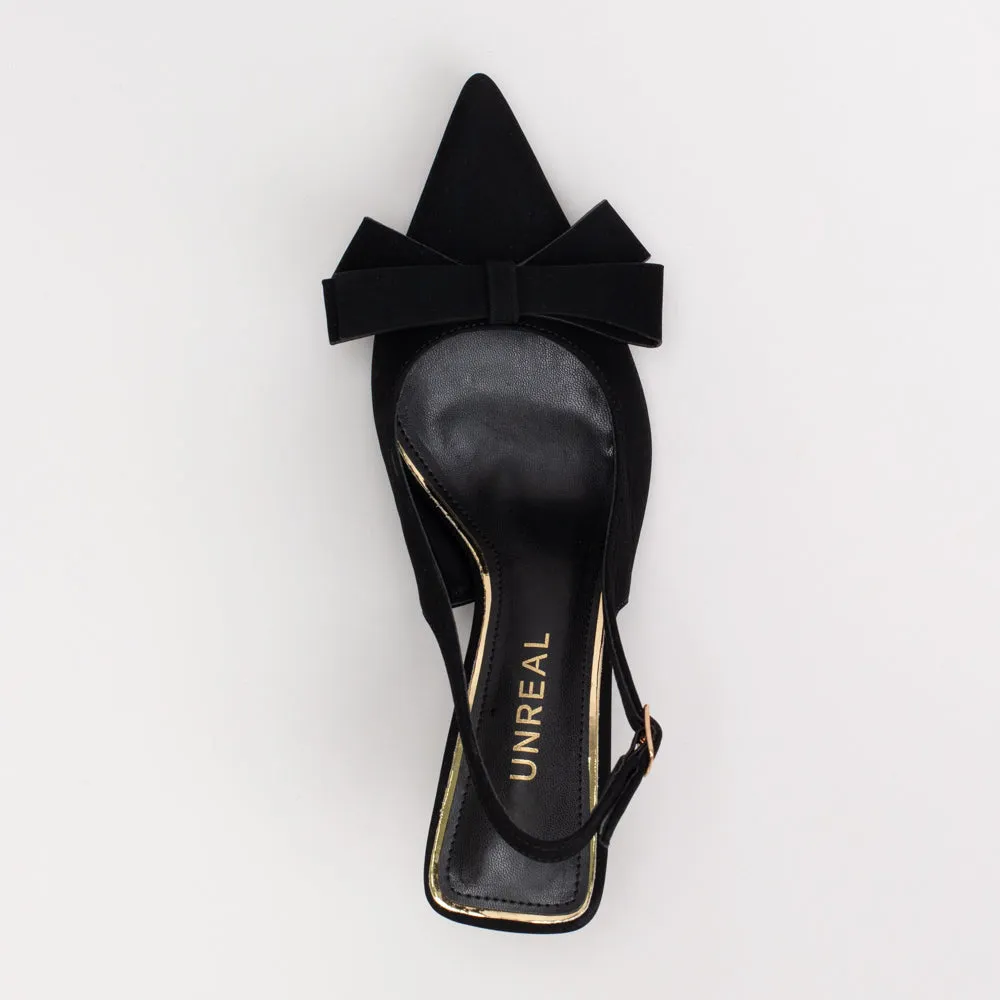 Unreal Sling-Back Bow Heel _ 155390
