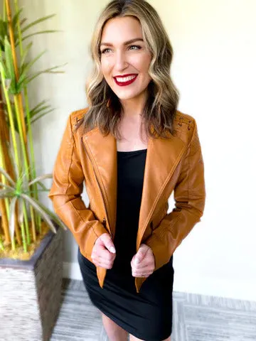 Vegan Leather Biker Jacket