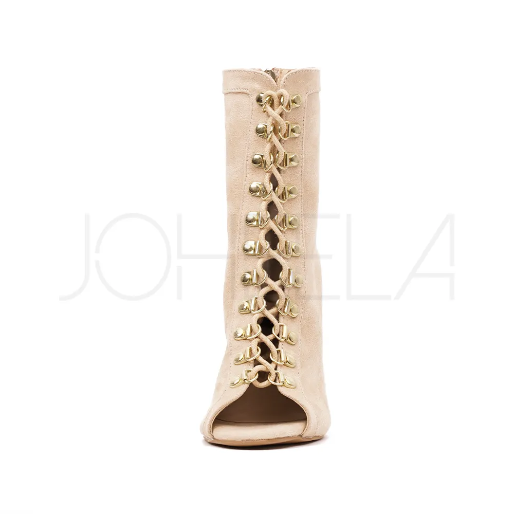 Victoria beige - Talons stilettos - Prête à expédier