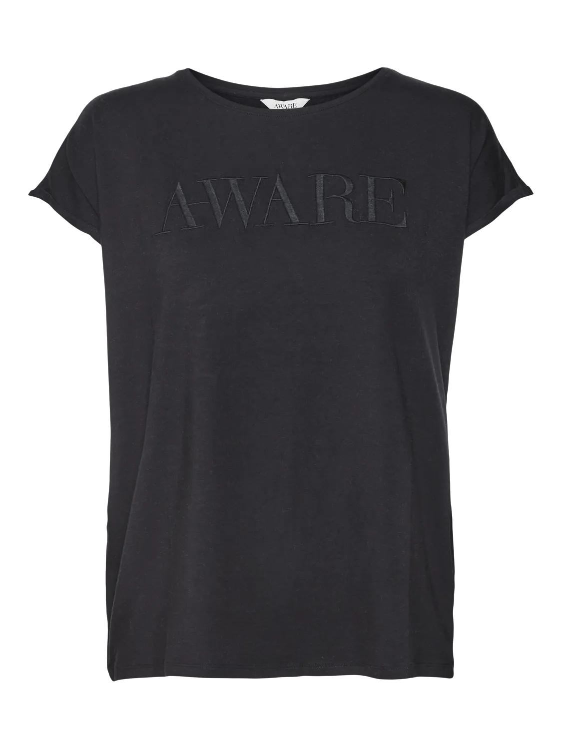 VMLAVA SS O-NECK EMB TOP