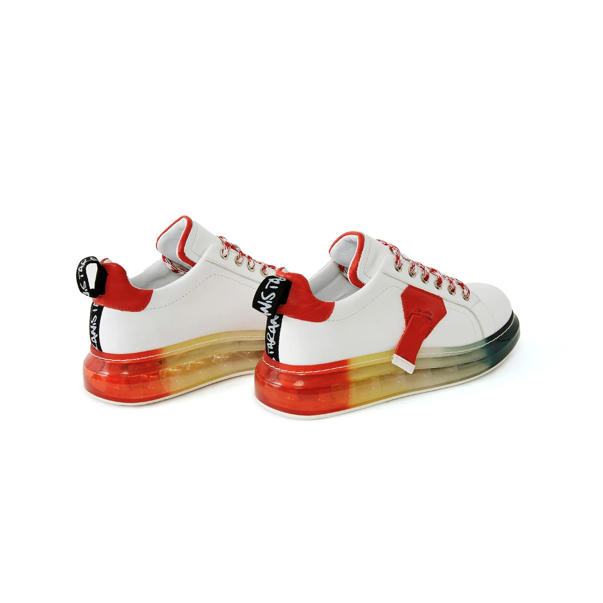 Women's Calf Leather Handmade Sneakers W5017
