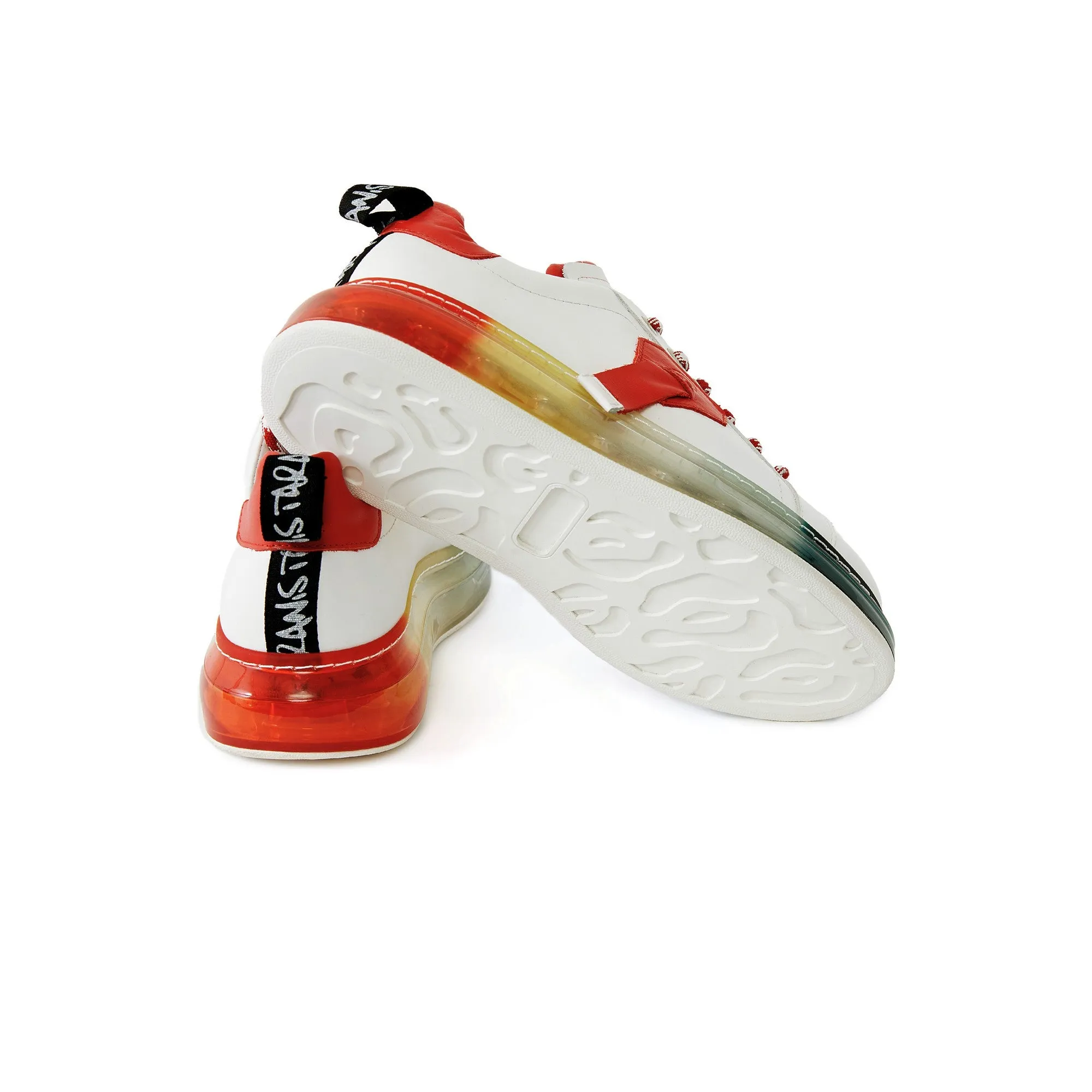 Women's Calf Leather Handmade Sneakers W5017