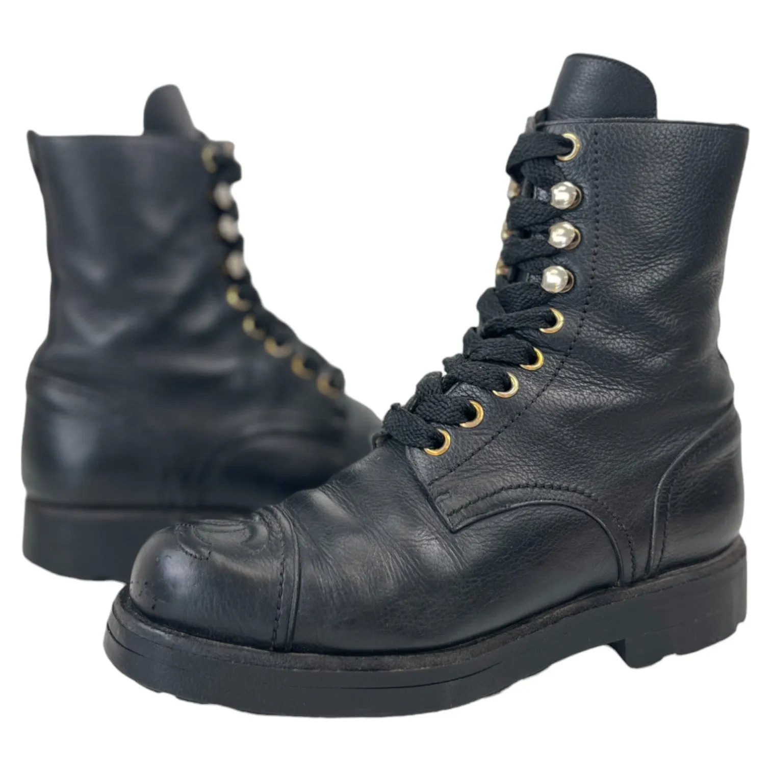 Women's Cc Biker Boots Black Size EU 36 / UK 3