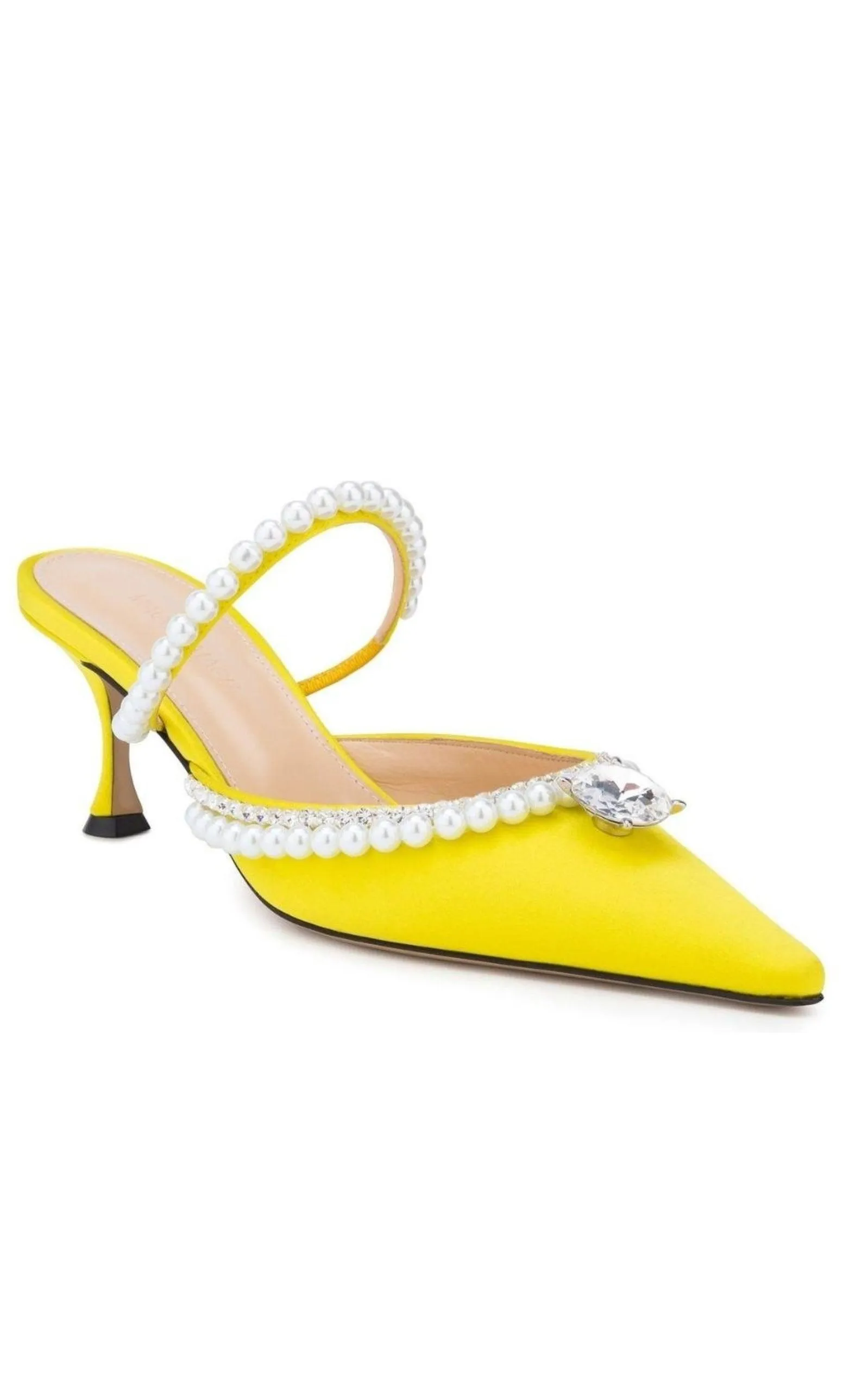 Yellow Diamond & Pearl 65 Heels