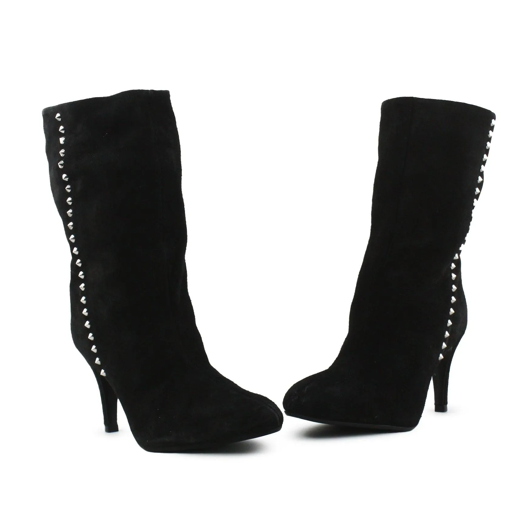 Zara Stilettos Heels Ankle Boots | Suede