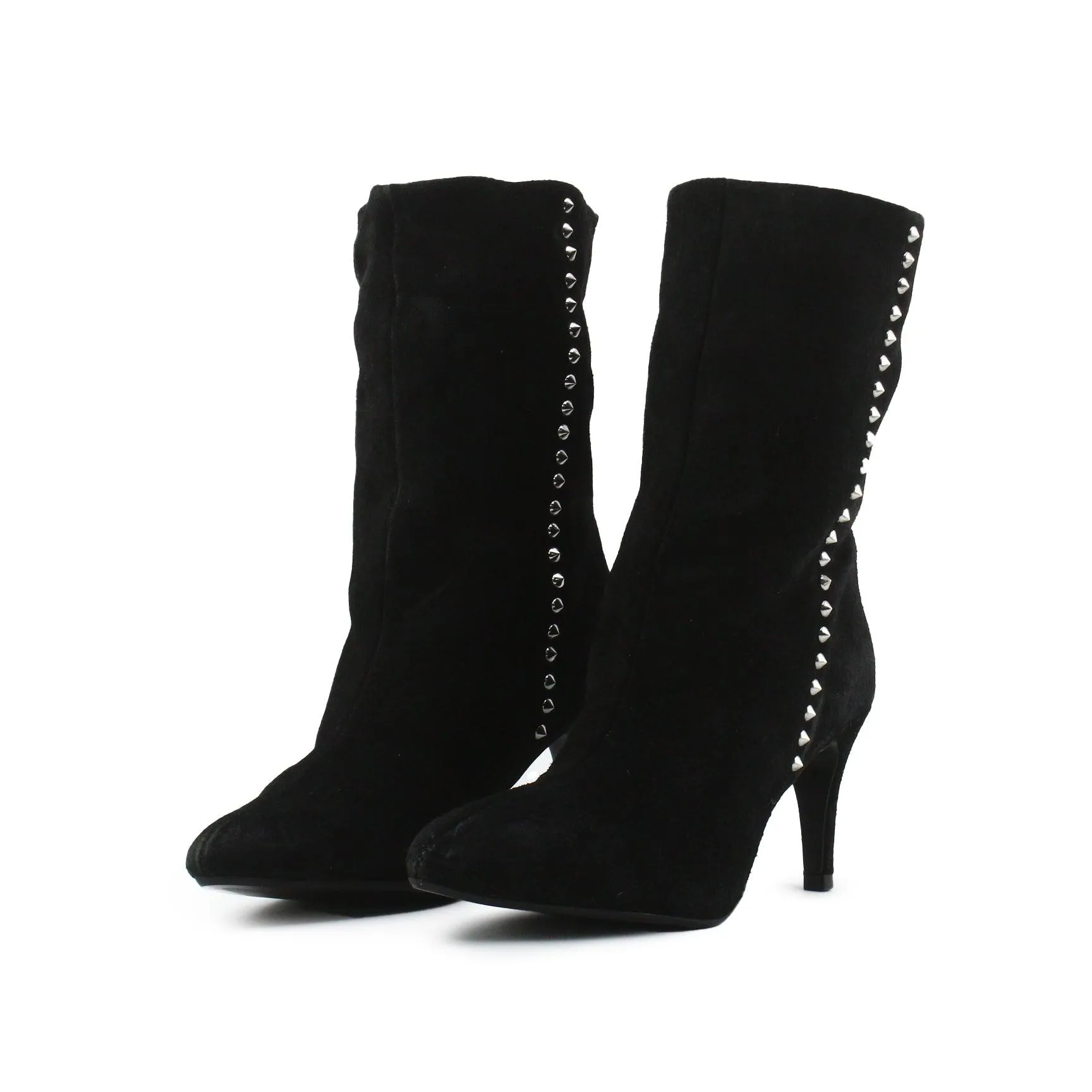 Zara Stilettos Heels Ankle Boots | Suede