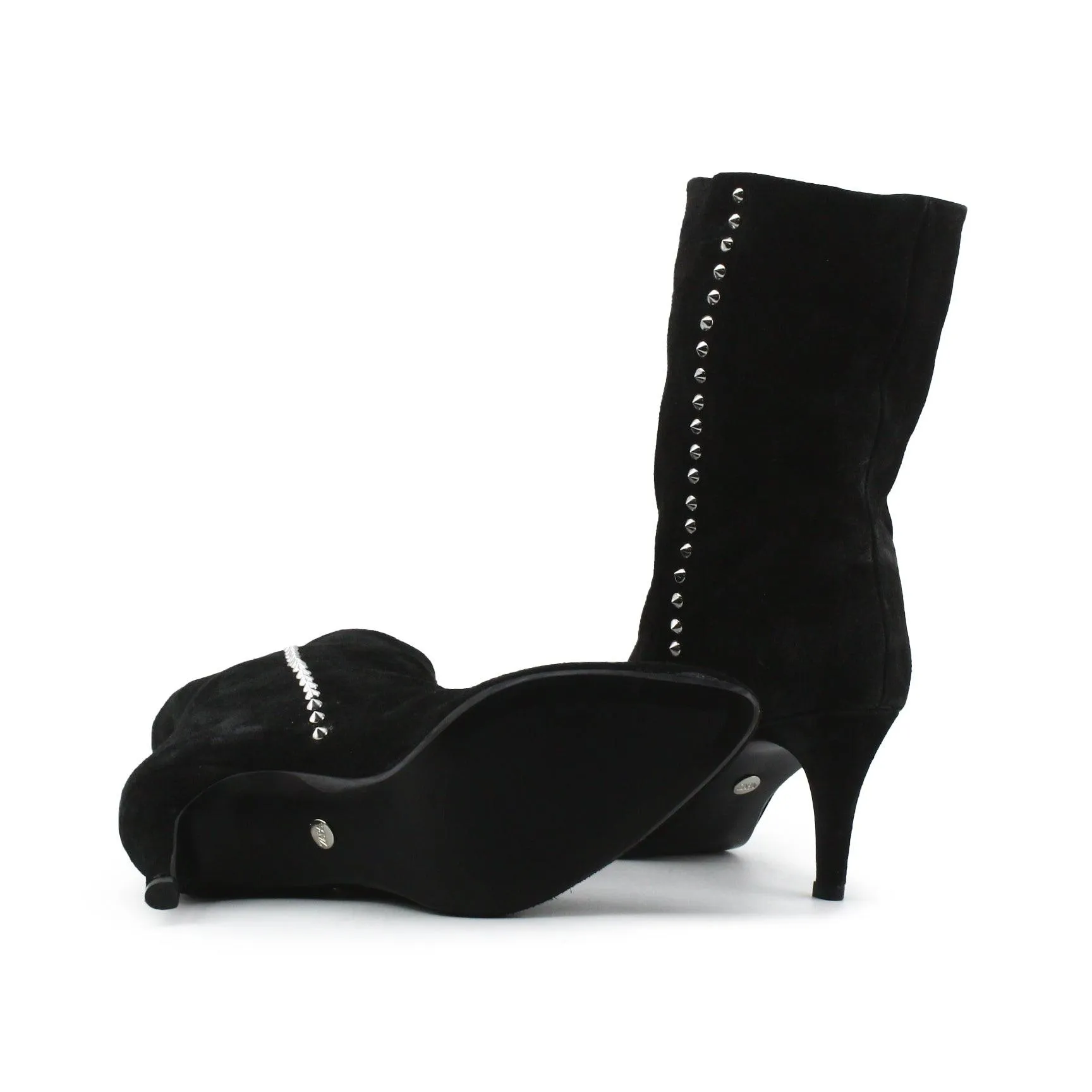 Zara Stilettos Heels Ankle Boots | Suede